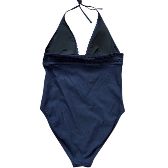 J. Crew Pique Halter One Piece - Picture 9 of 14